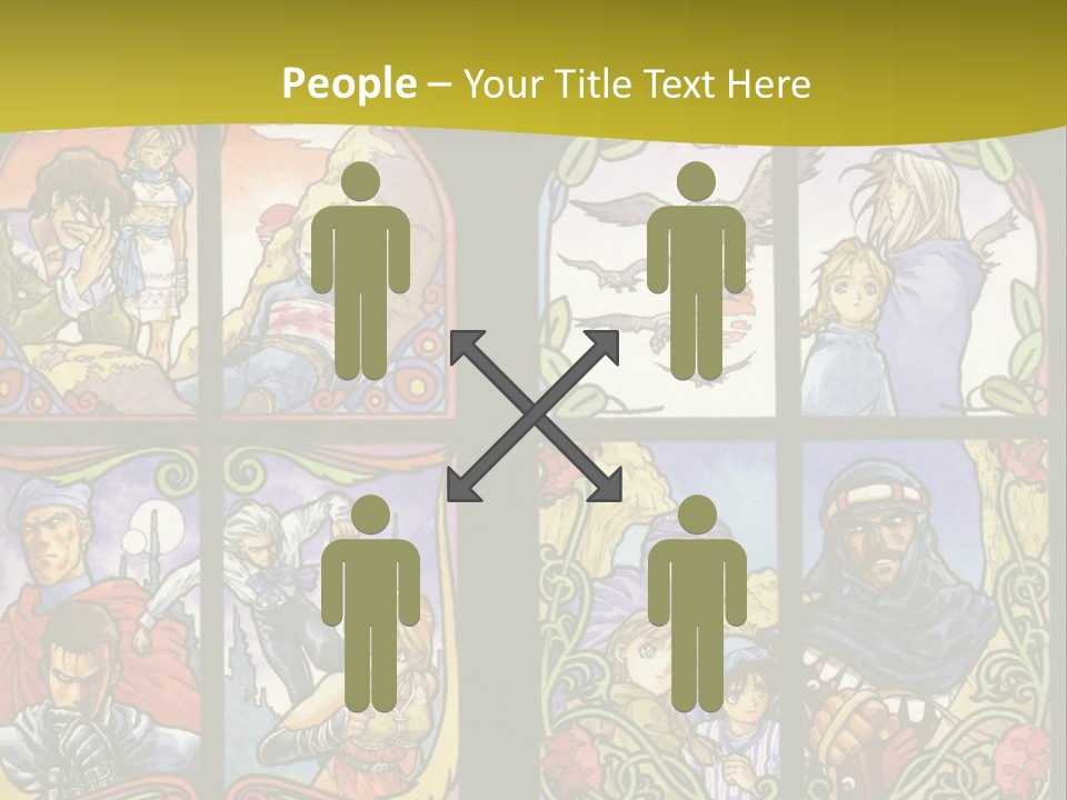 An Image Of A Church Window With The Words Name Of Presentation Company Name PowerPoint Template