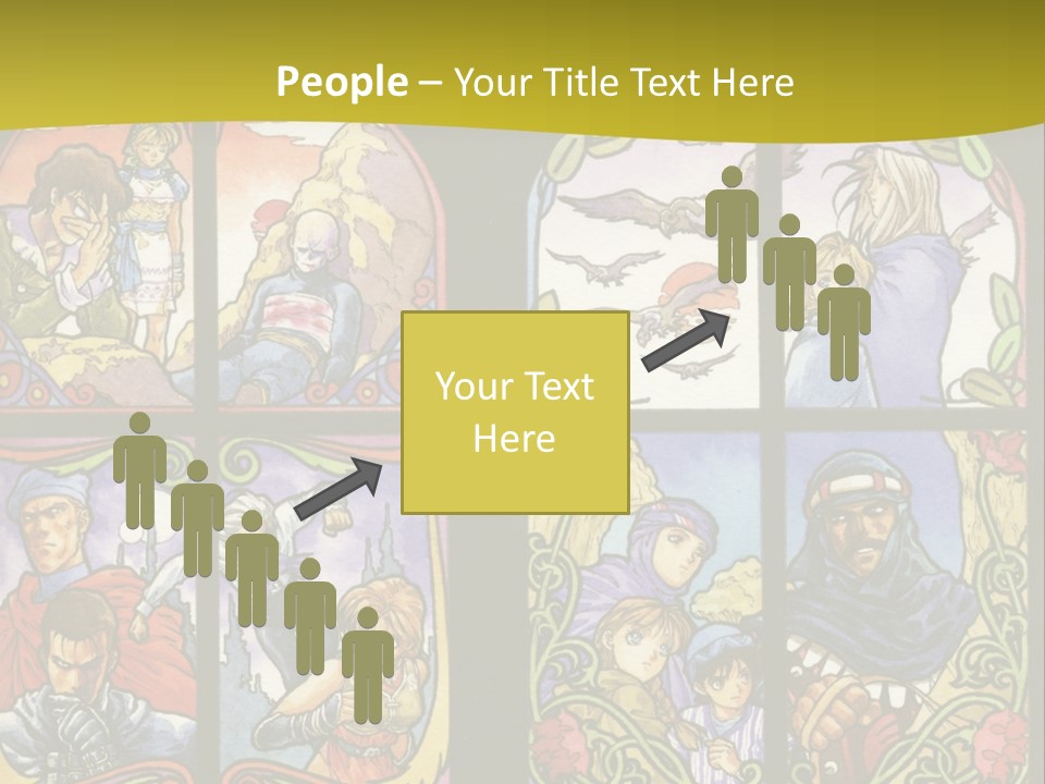 An Image Of A Church Window With The Words Name Of Presentation Company Name PowerPoint Template