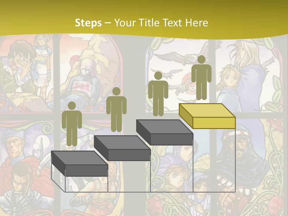 An Image Of A Church Window With The Words Name Of Presentation Company Name PowerPoint Template