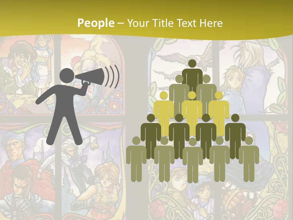 An Image Of A Church Window With The Words Name Of Presentation Company Name PowerPoint Template