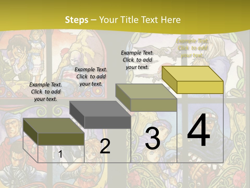 An Image Of A Church Window With The Words Name Of Presentation Company Name PowerPoint Template
