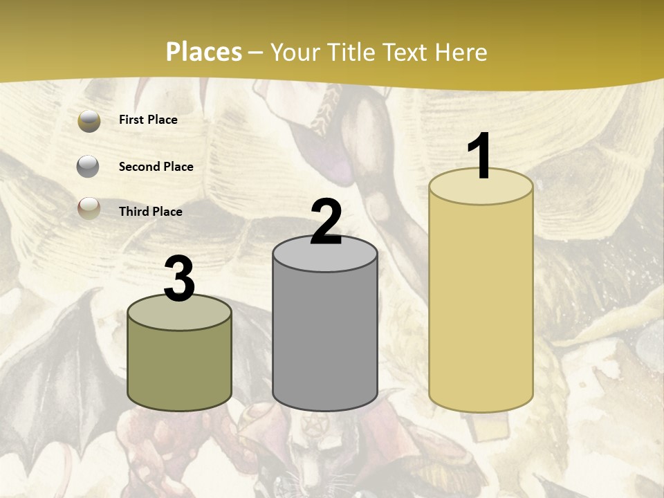 A Picture Of A Man Riding A Horse With A Dragon On It PowerPoint Template