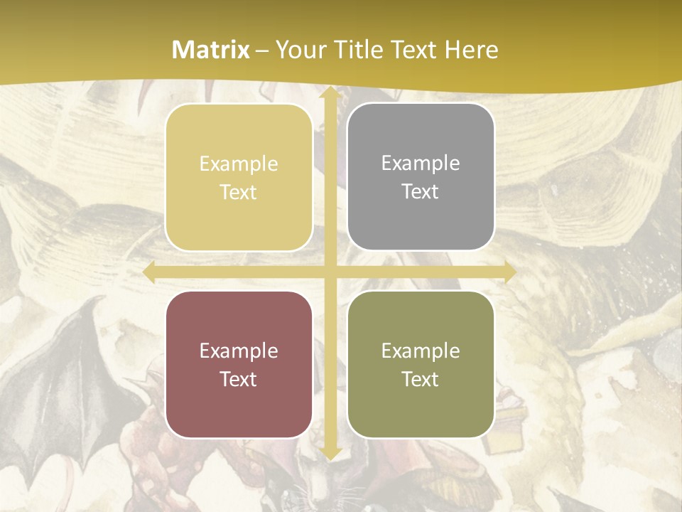 A Picture Of A Man Riding A Horse With A Dragon On It PowerPoint Template