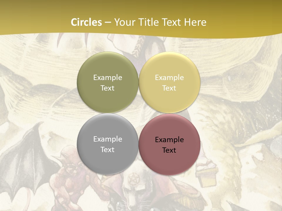 A Picture Of A Man Riding A Horse With A Dragon On It PowerPoint Template