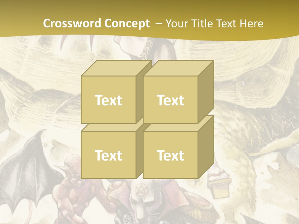 A Picture Of A Man Riding A Horse With A Dragon On It PowerPoint Template