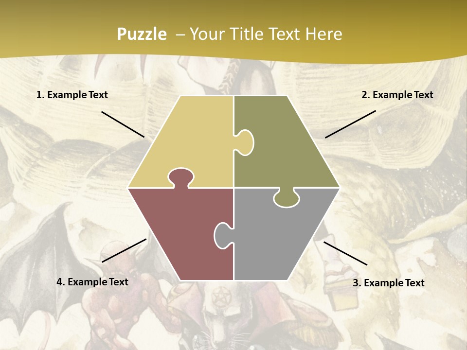 A Picture Of A Man Riding A Horse With A Dragon On It PowerPoint Template