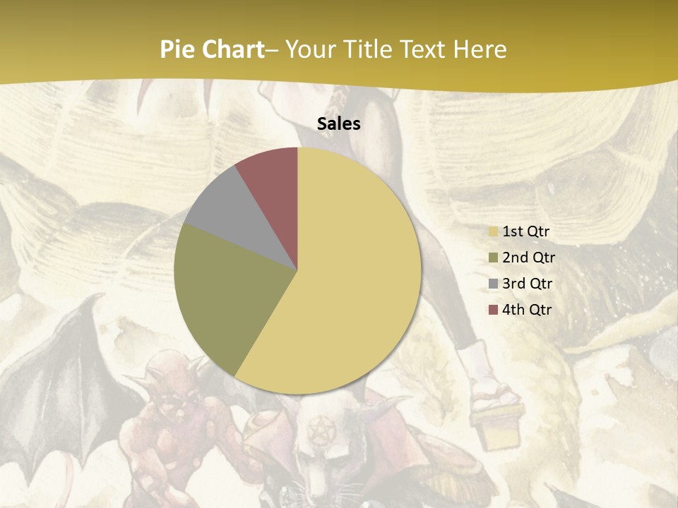 A Picture Of A Man Riding A Horse With A Dragon On It PowerPoint Template