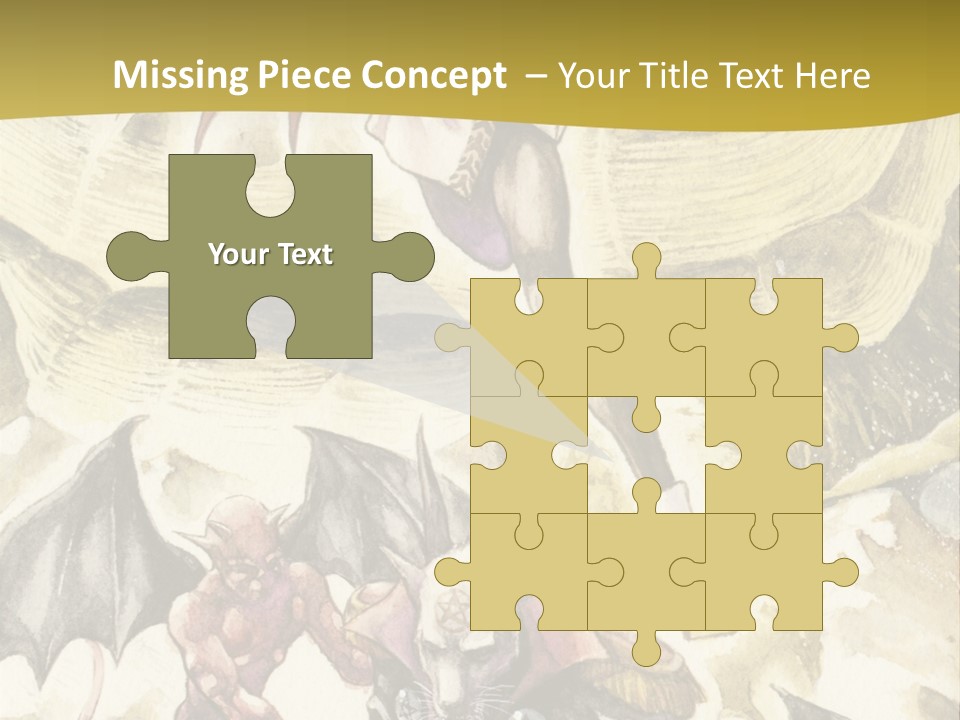 A Picture Of A Man Riding A Horse With A Dragon On It PowerPoint Template