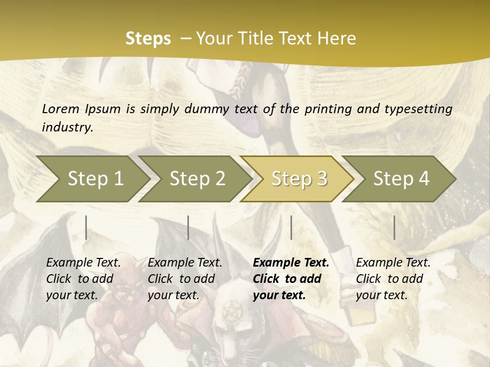 A Picture Of A Man Riding A Horse With A Dragon On It PowerPoint Template