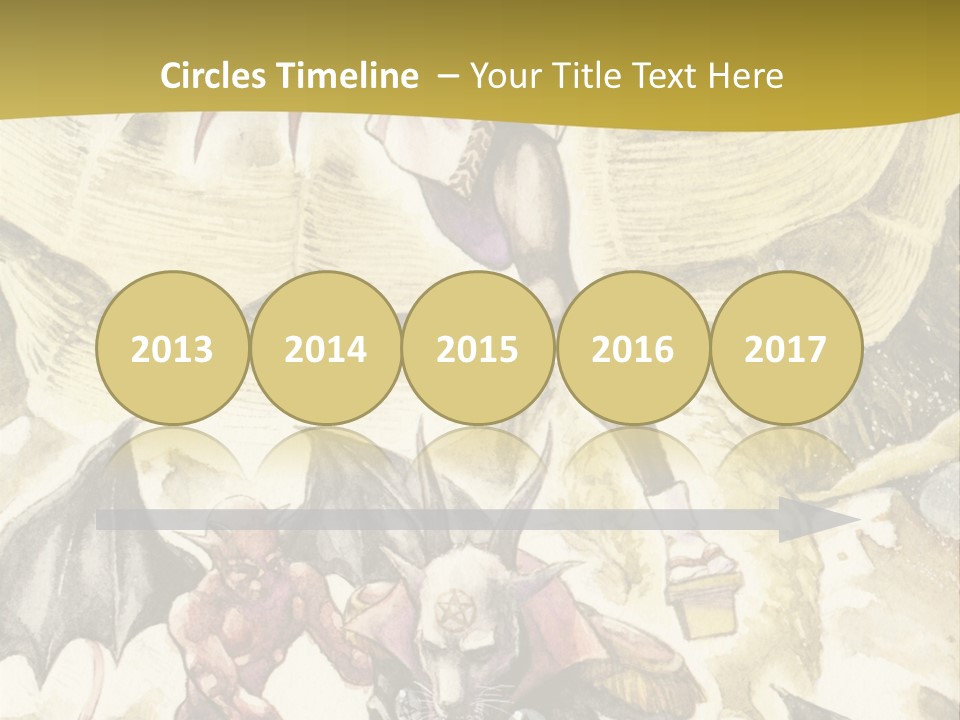 A Picture Of A Man Riding A Horse With A Dragon On It PowerPoint Template