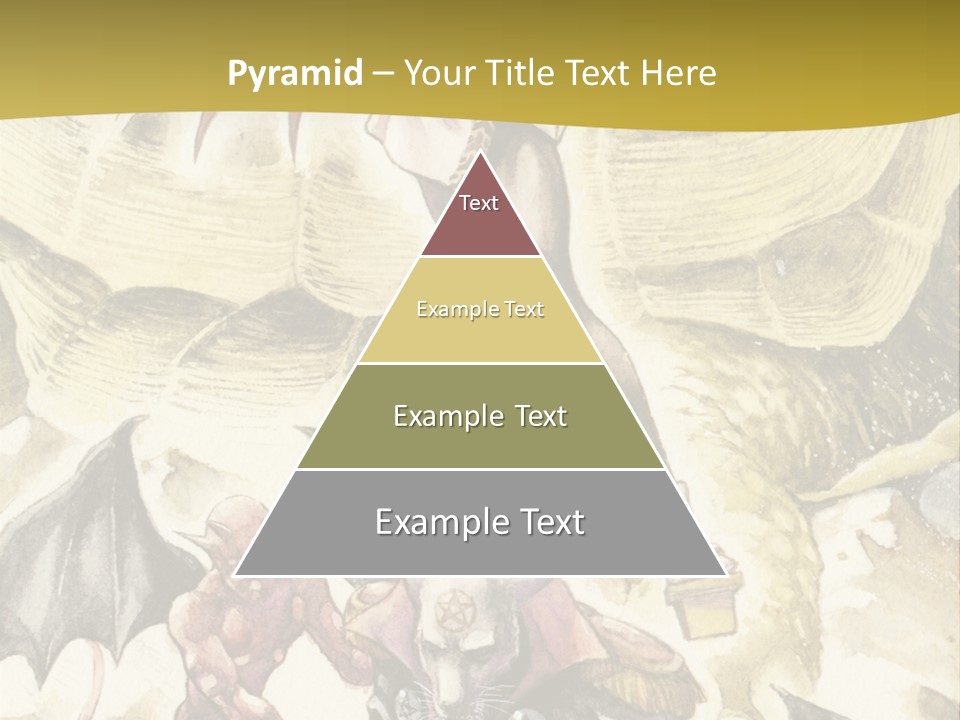 A Picture Of A Man Riding A Horse With A Dragon On It PowerPoint Template