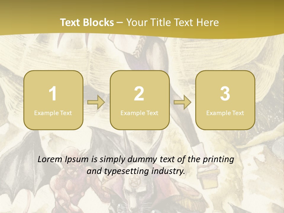 A Picture Of A Man Riding A Horse With A Dragon On It PowerPoint Template