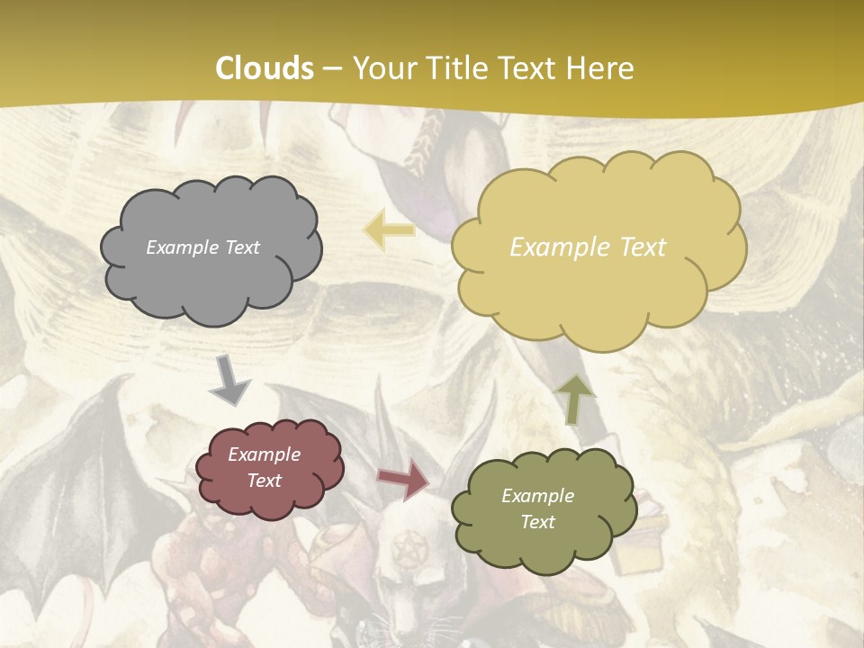 A Picture Of A Man Riding A Horse With A Dragon On It PowerPoint Template