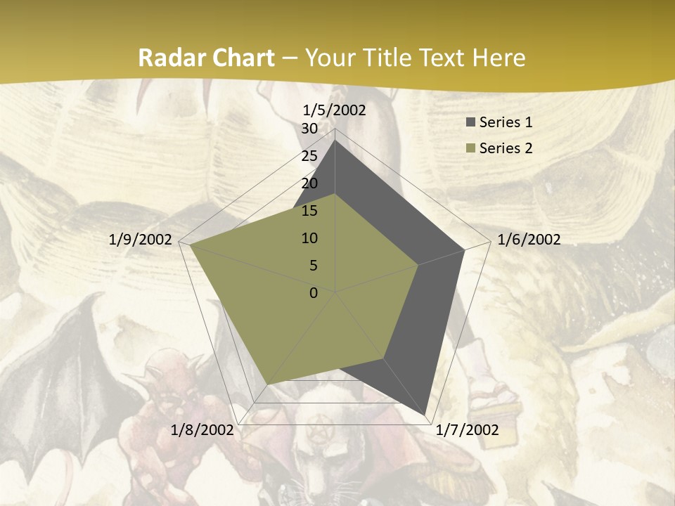 A Picture Of A Man Riding A Horse With A Dragon On It PowerPoint Template