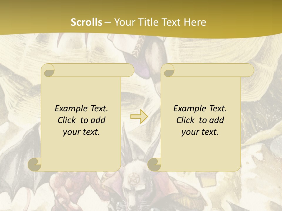 A Picture Of A Man Riding A Horse With A Dragon On It PowerPoint Template