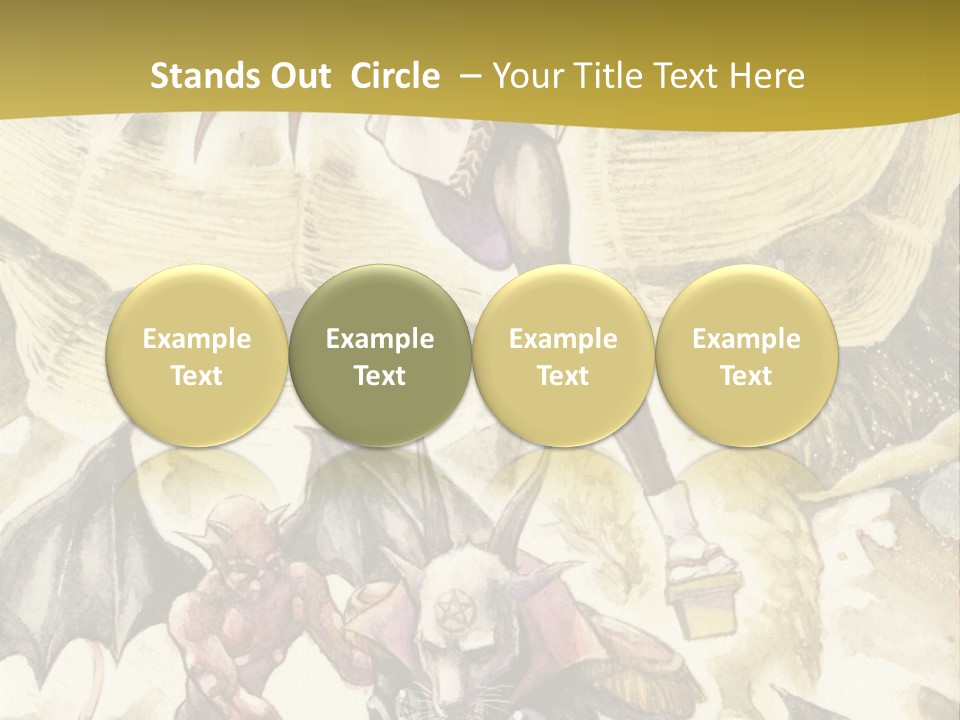 A Picture Of A Man Riding A Horse With A Dragon On It PowerPoint Template