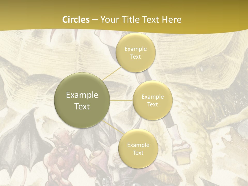 A Picture Of A Man Riding A Horse With A Dragon On It PowerPoint Template