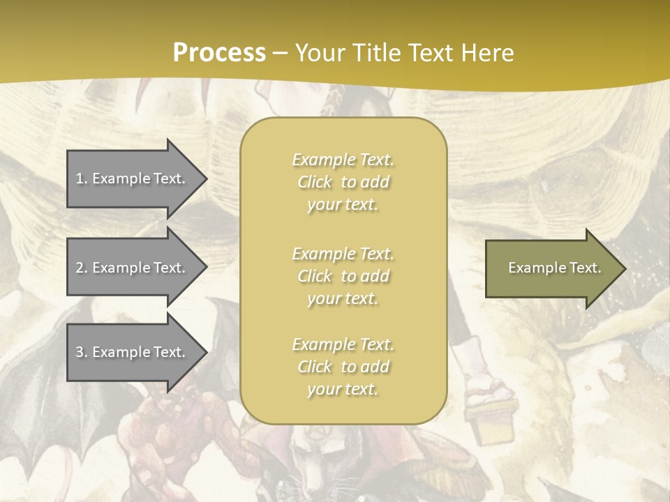 A Picture Of A Man Riding A Horse With A Dragon On It PowerPoint Template