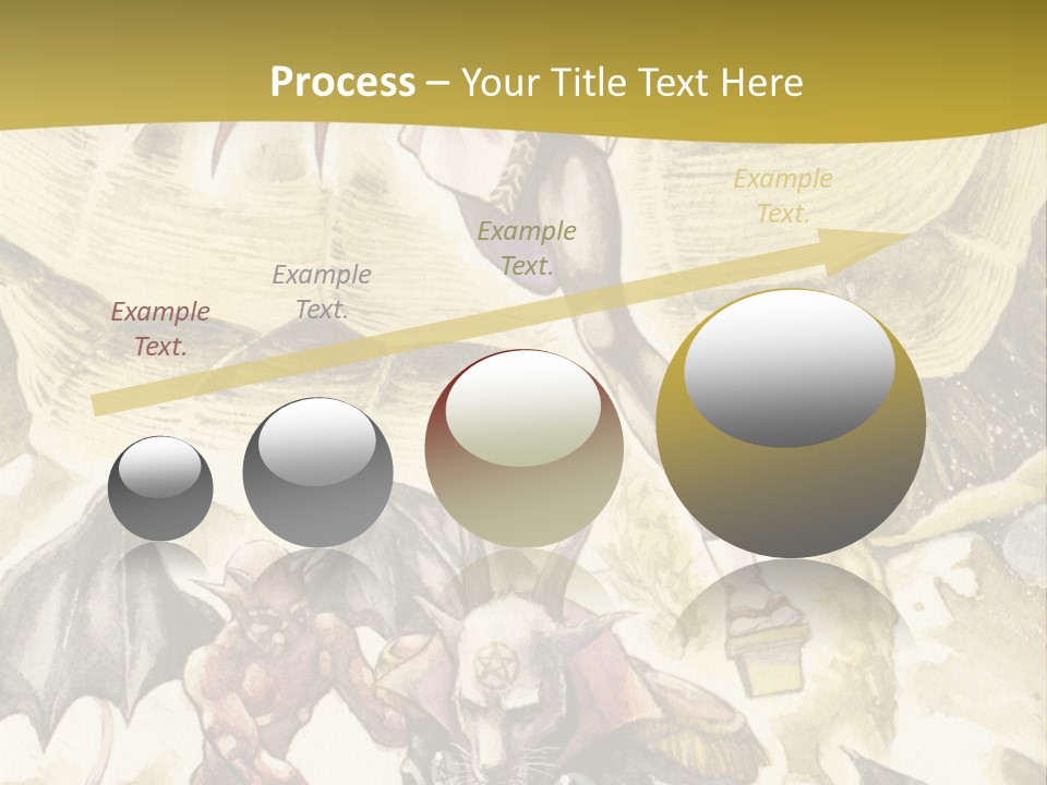 A Picture Of A Man Riding A Horse With A Dragon On It PowerPoint Template