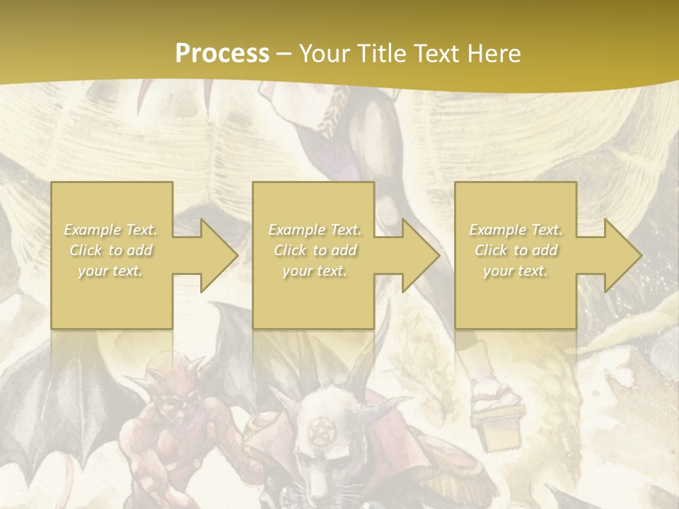 A Picture Of A Man Riding A Horse With A Dragon On It PowerPoint Template