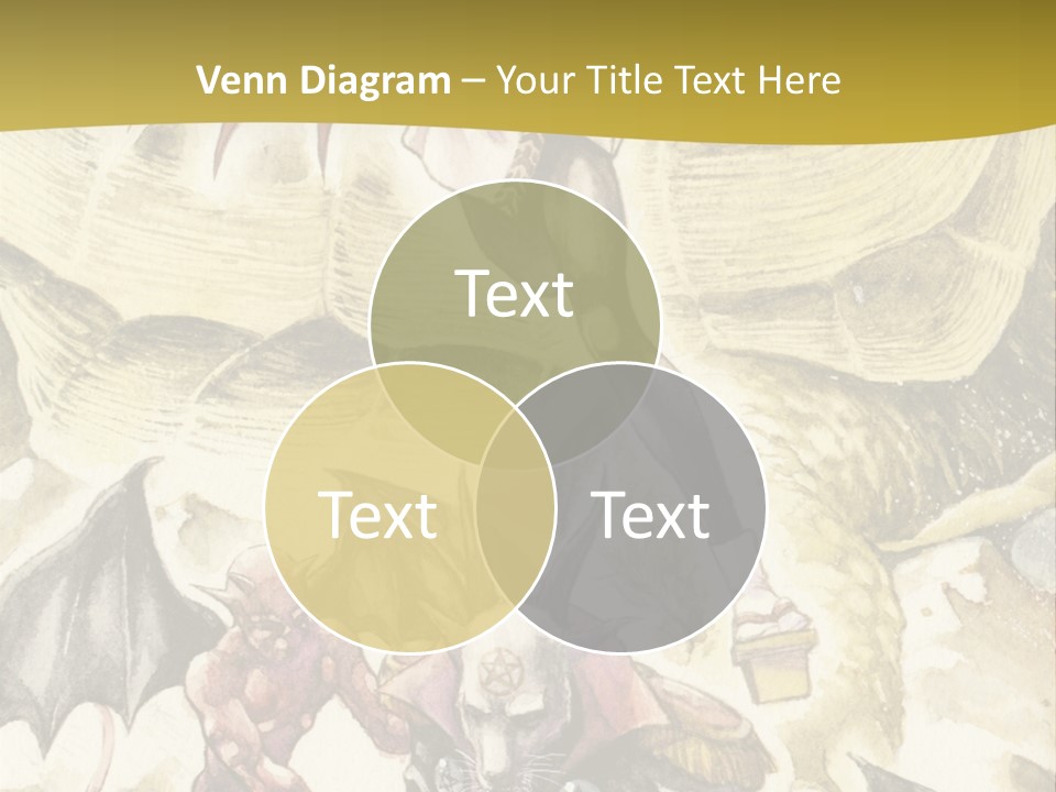 A Picture Of A Man Riding A Horse With A Dragon On It PowerPoint Template