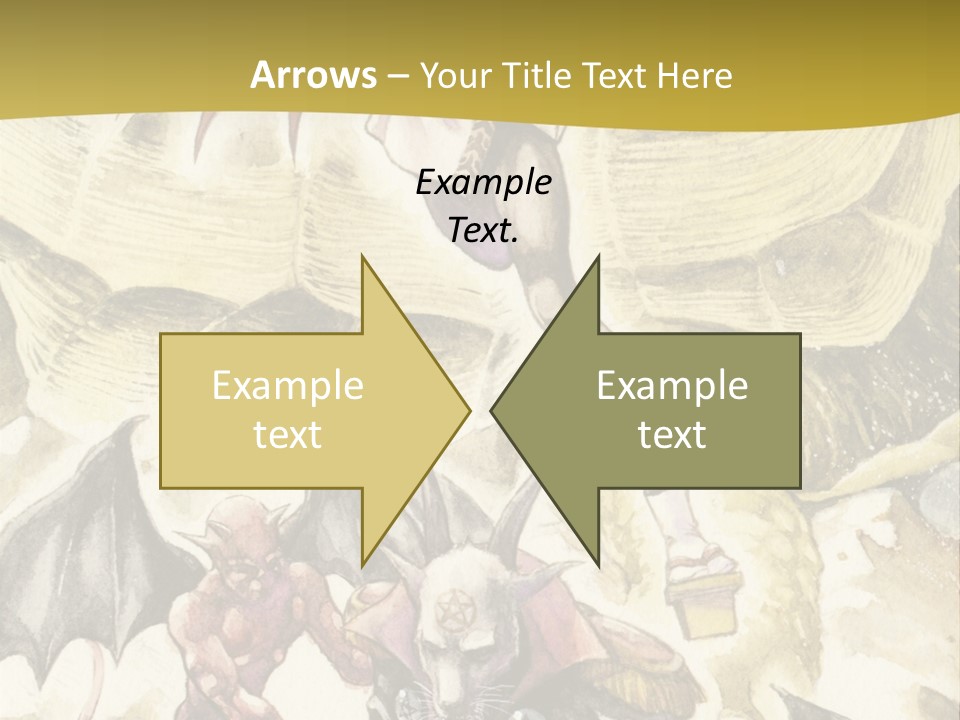 A Picture Of A Man Riding A Horse With A Dragon On It PowerPoint Template