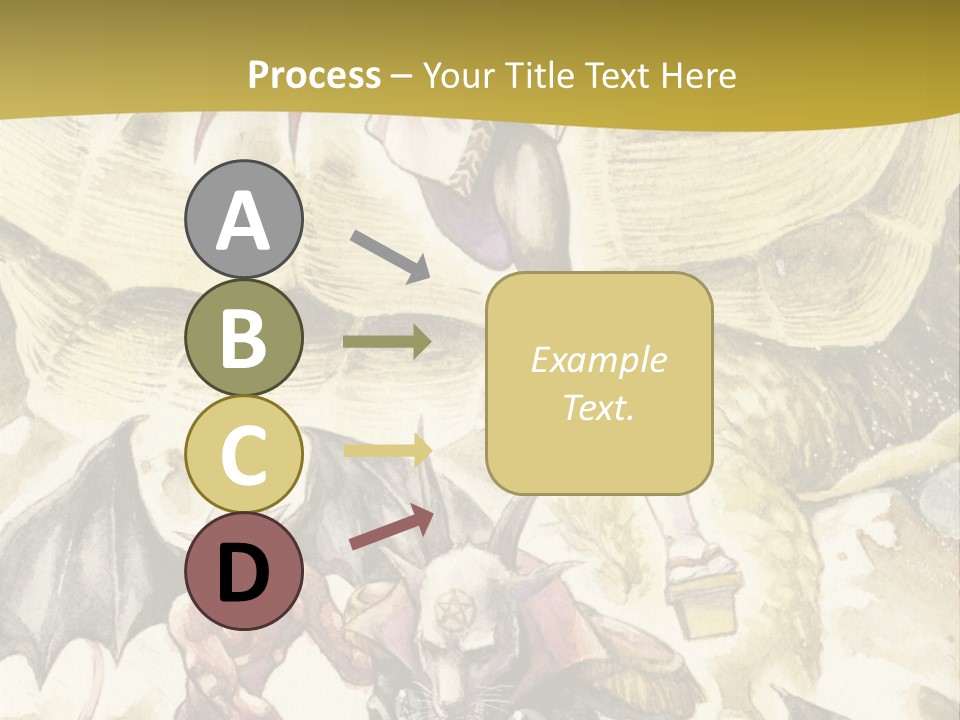 A Picture Of A Man Riding A Horse With A Dragon On It PowerPoint Template