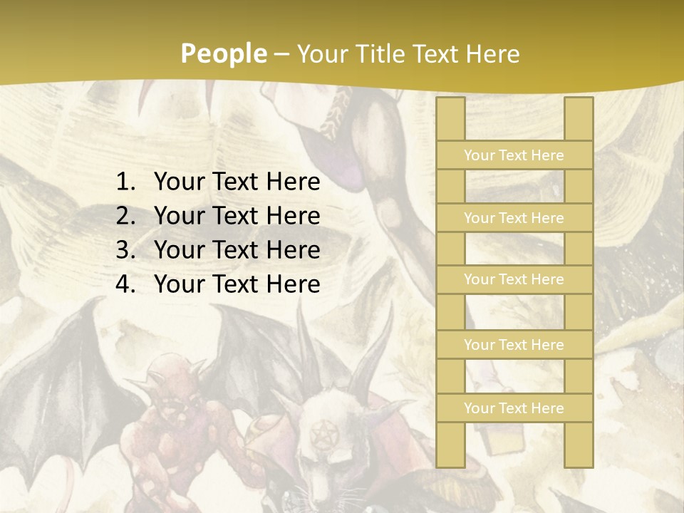 A Picture Of A Man Riding A Horse With A Dragon On It PowerPoint Template