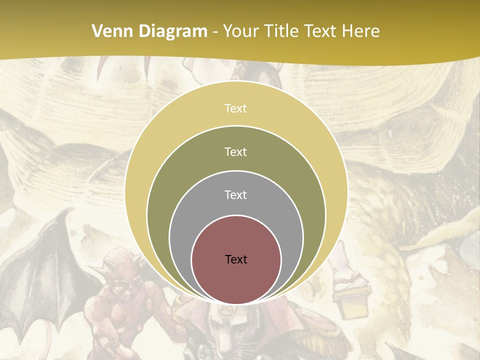 A Picture Of A Man Riding A Horse With A Dragon On It PowerPoint Template