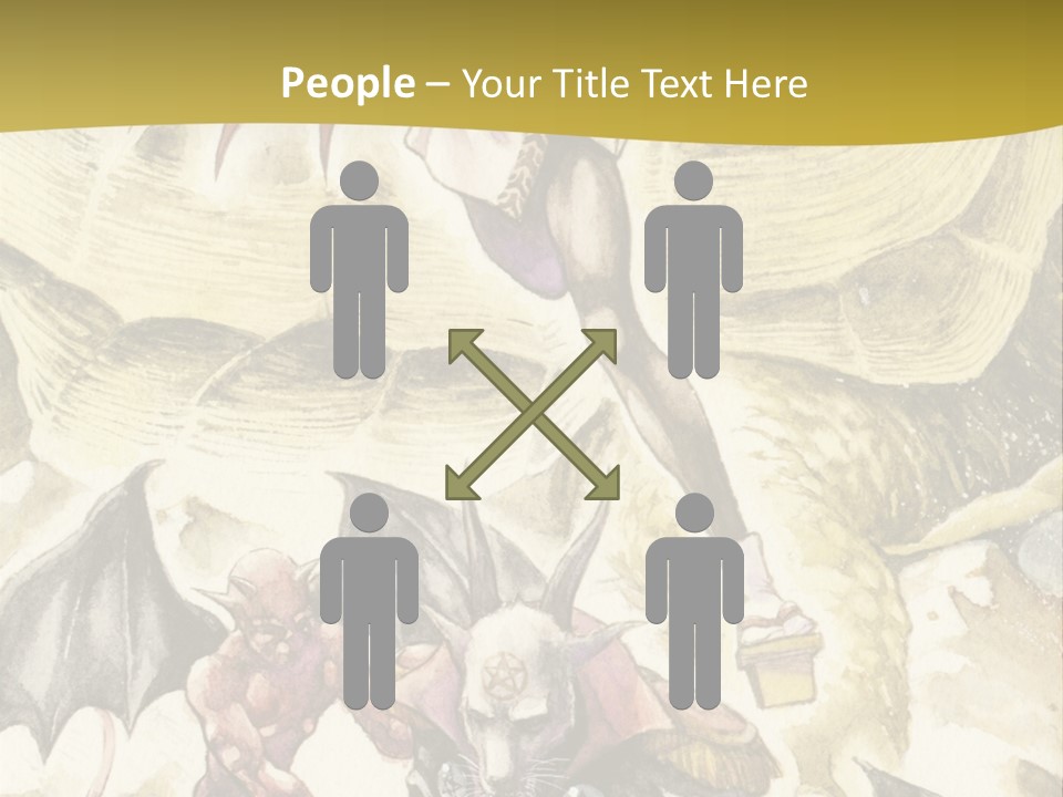 A Picture Of A Man Riding A Horse With A Dragon On It PowerPoint Template