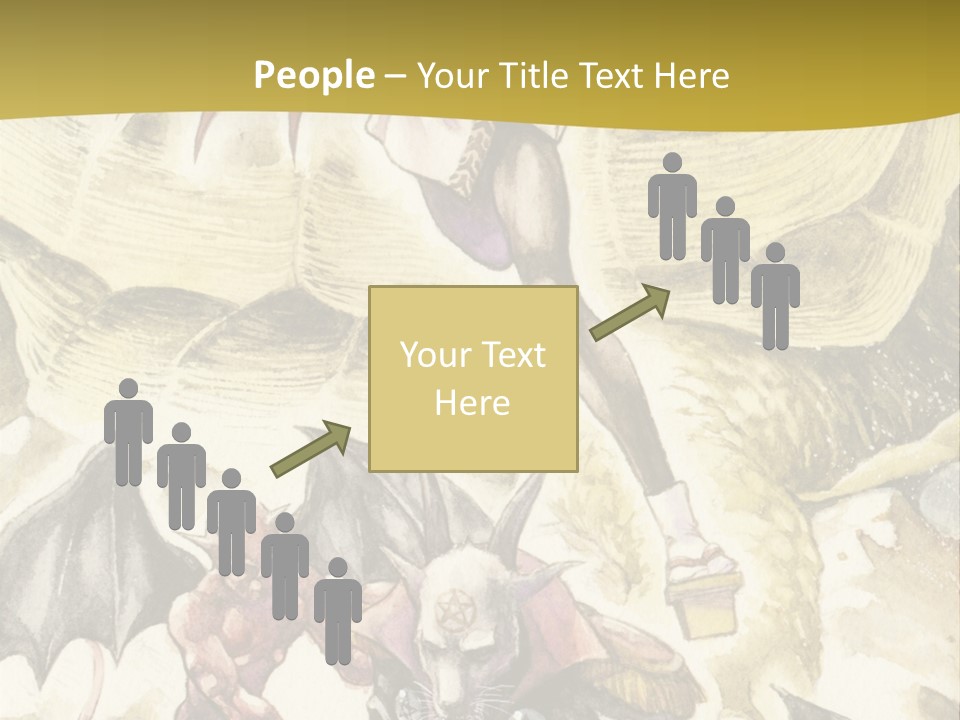 A Picture Of A Man Riding A Horse With A Dragon On It PowerPoint Template