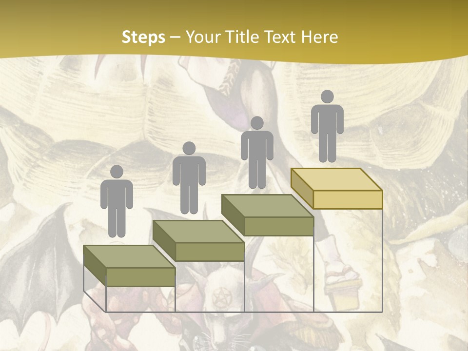 A Picture Of A Man Riding A Horse With A Dragon On It PowerPoint Template