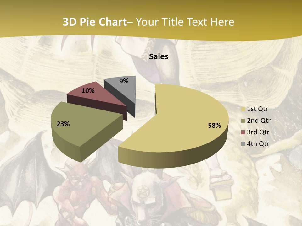 A Picture Of A Man Riding A Horse With A Dragon On It PowerPoint Template