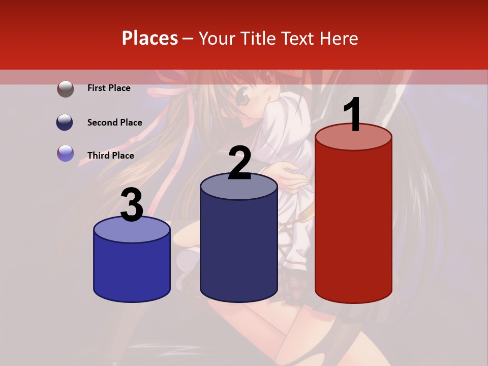 A Couple Of Anime Characters With Swords In Their Hands PowerPoint Template