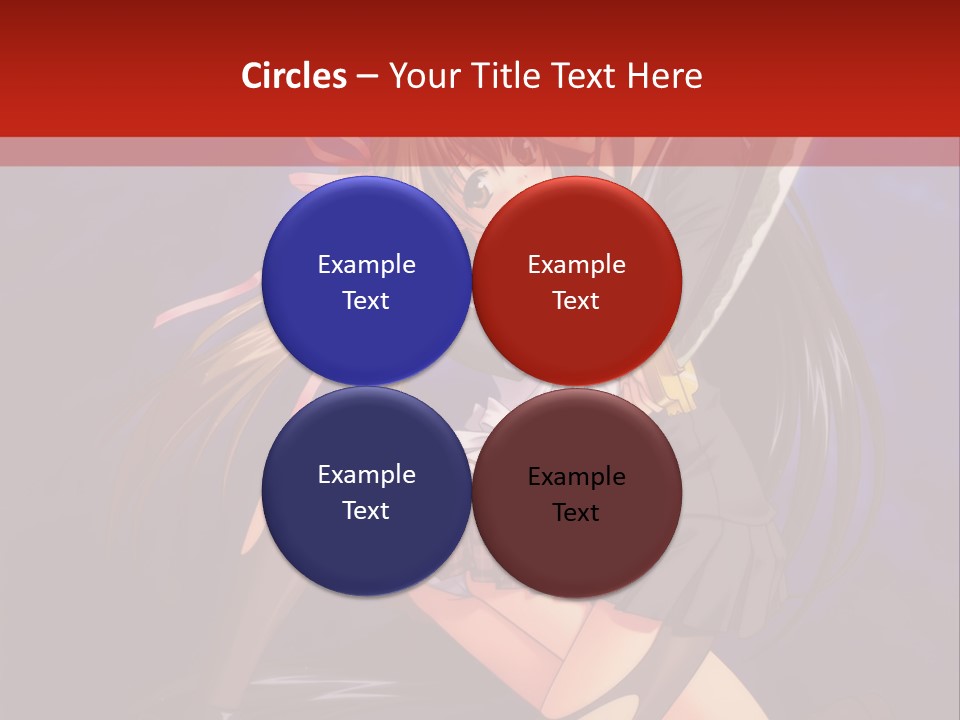 A Couple Of Anime Characters With Swords In Their Hands PowerPoint Template