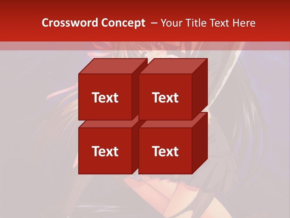 A Couple Of Anime Characters With Swords In Their Hands PowerPoint Template