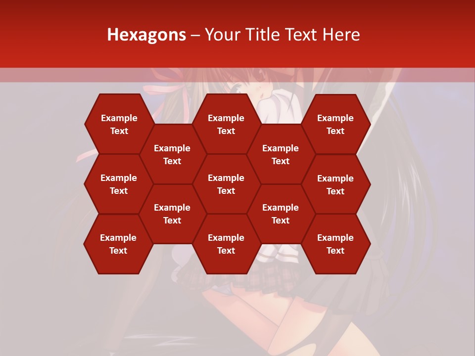 A Couple Of Anime Characters With Swords In Their Hands PowerPoint Template