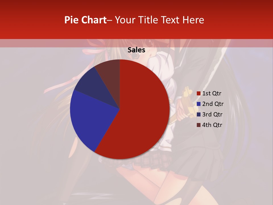 A Couple Of Anime Characters With Swords In Their Hands PowerPoint Template