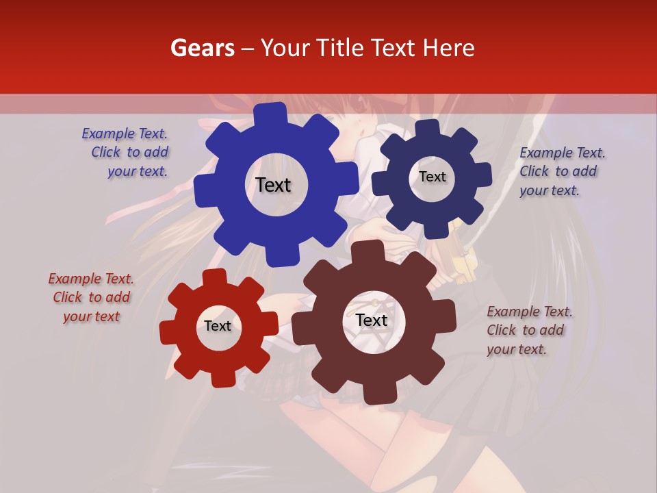 A Couple Of Anime Characters With Swords In Their Hands PowerPoint Template