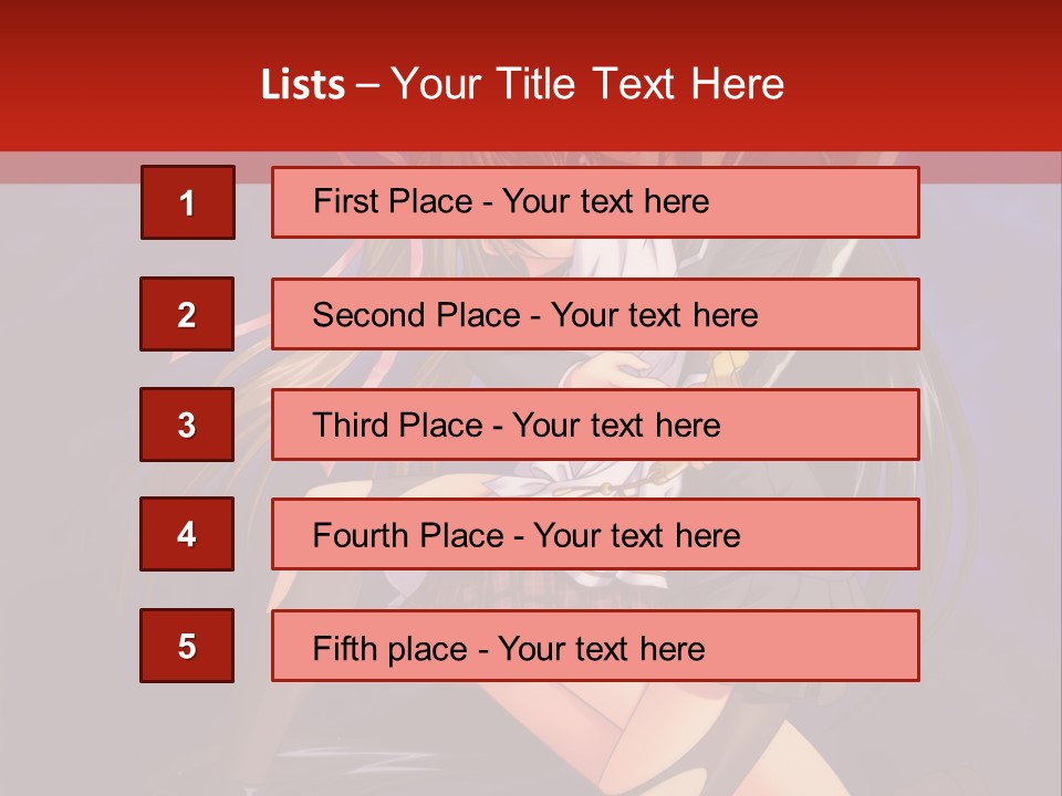 A Couple Of Anime Characters With Swords In Their Hands PowerPoint Template
