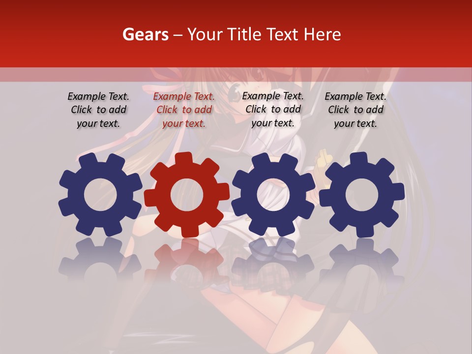 A Couple Of Anime Characters With Swords In Their Hands PowerPoint Template