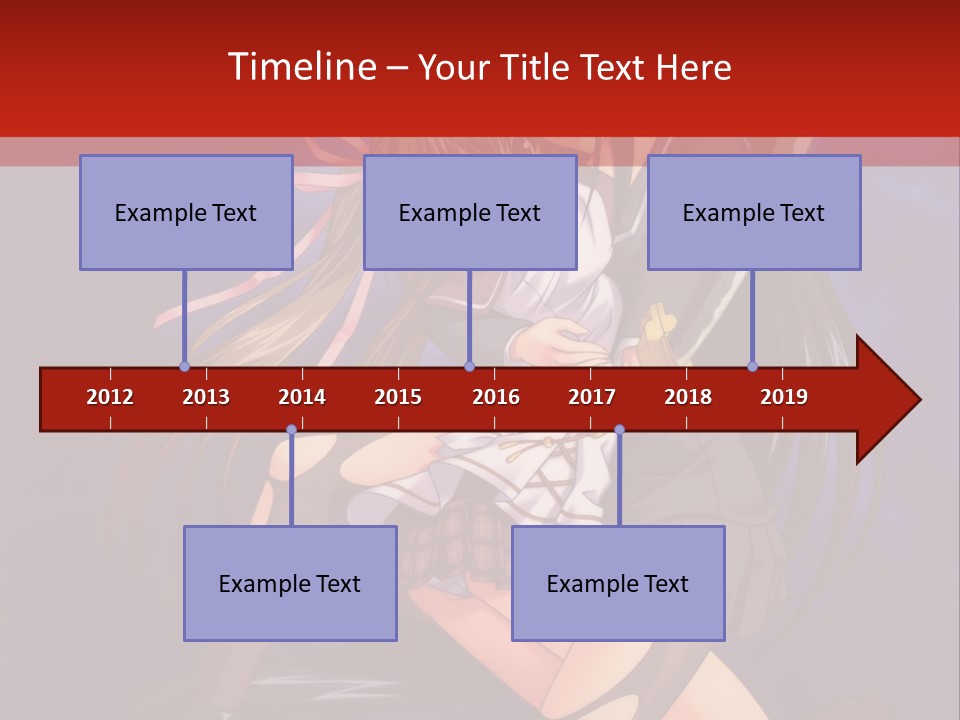 A Couple Of Anime Characters With Swords In Their Hands PowerPoint Template