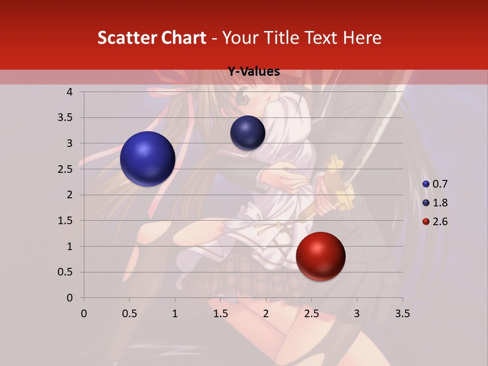 A Couple Of Anime Characters With Swords In Their Hands PowerPoint Template