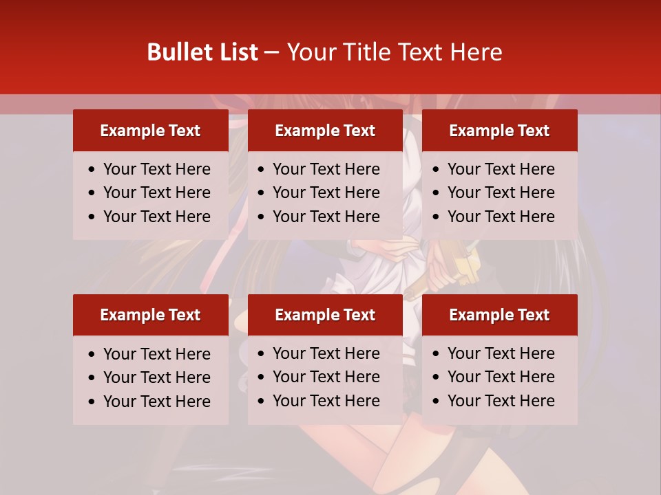 A Couple Of Anime Characters With Swords In Their Hands PowerPoint Template