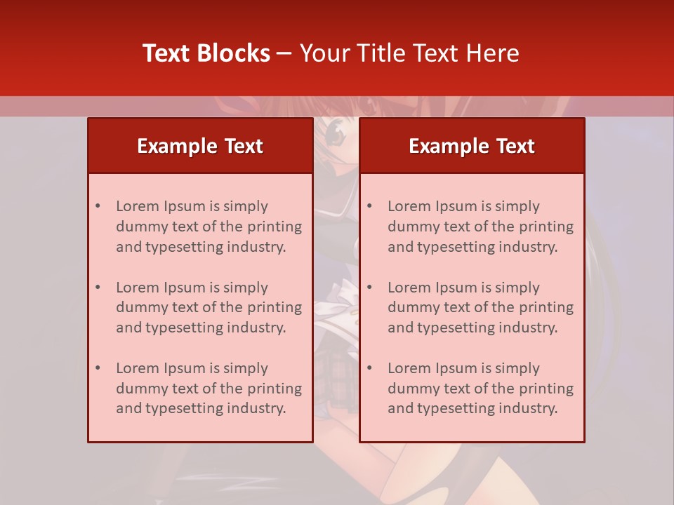 A Couple Of Anime Characters With Swords In Their Hands PowerPoint Template