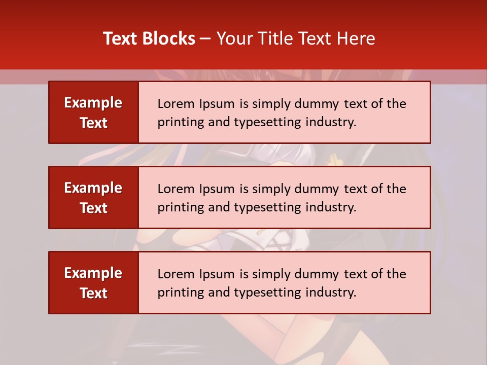 A Couple Of Anime Characters With Swords In Their Hands PowerPoint Template