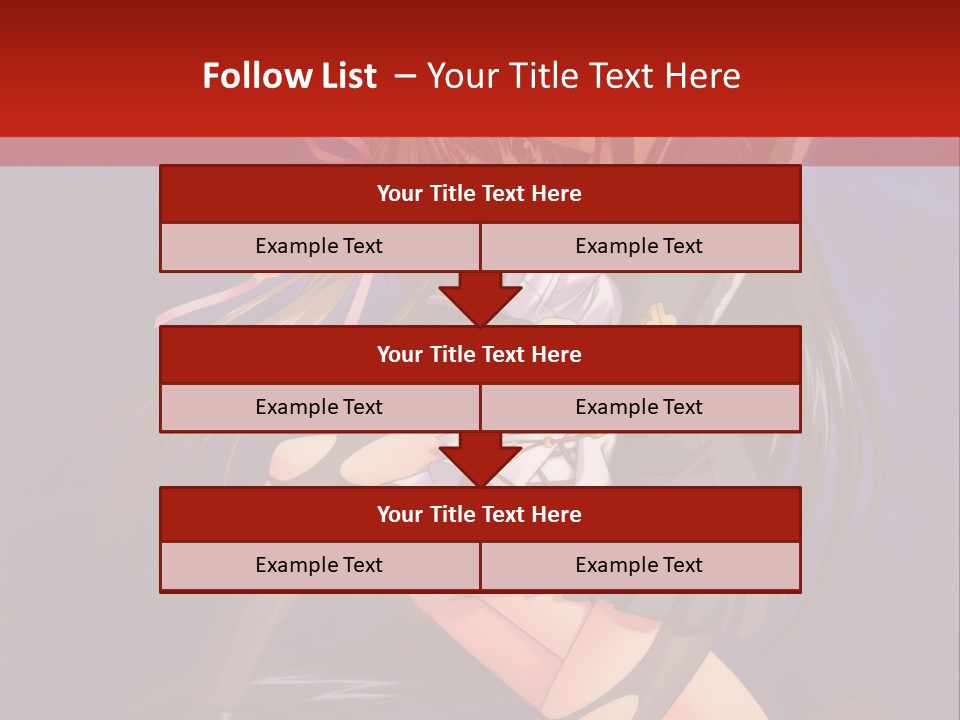 A Couple Of Anime Characters With Swords In Their Hands PowerPoint Template