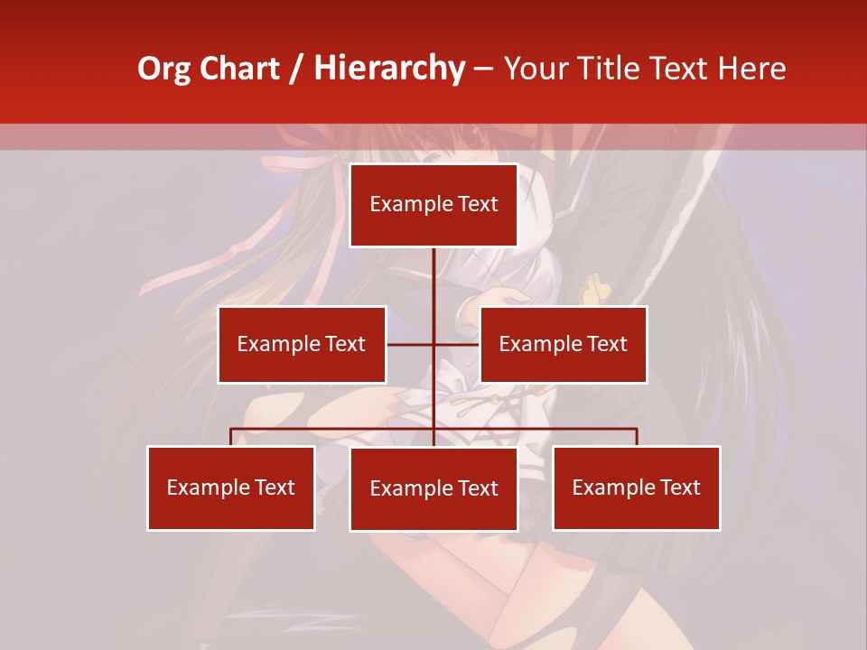 A Couple Of Anime Characters With Swords In Their Hands PowerPoint Template