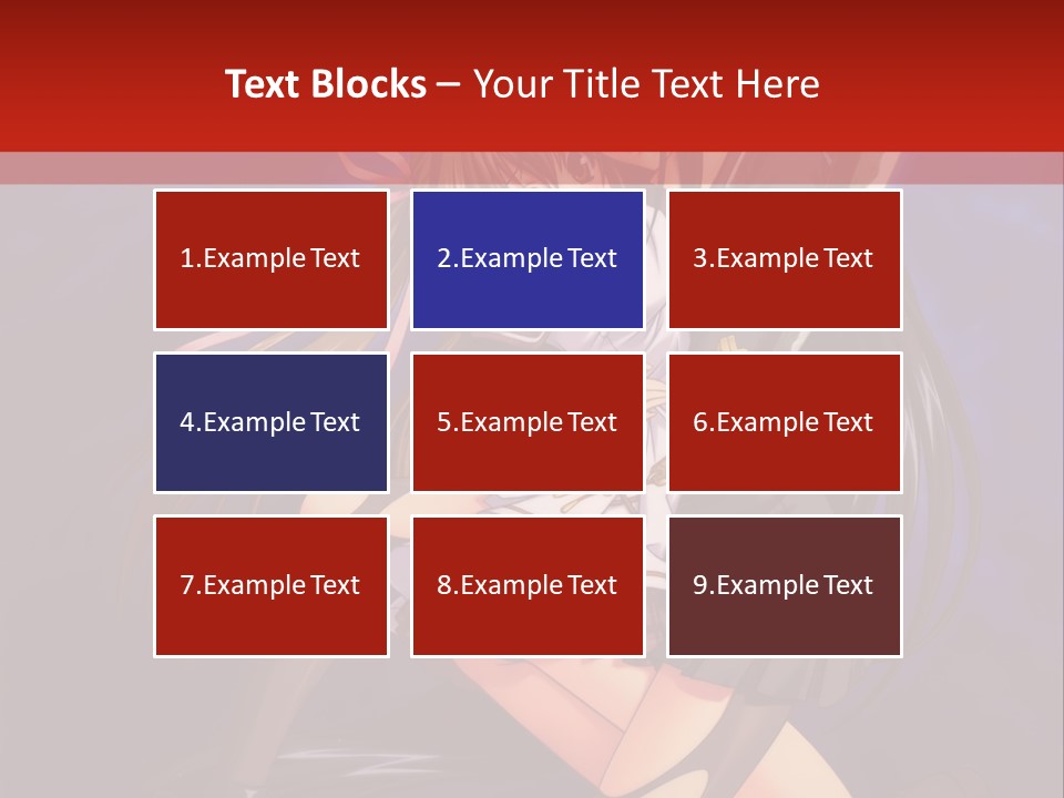 A Couple Of Anime Characters With Swords In Their Hands PowerPoint Template