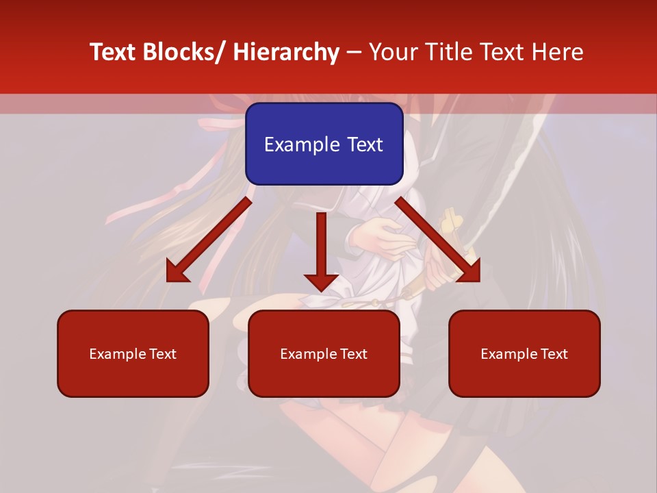 A Couple Of Anime Characters With Swords In Their Hands PowerPoint Template